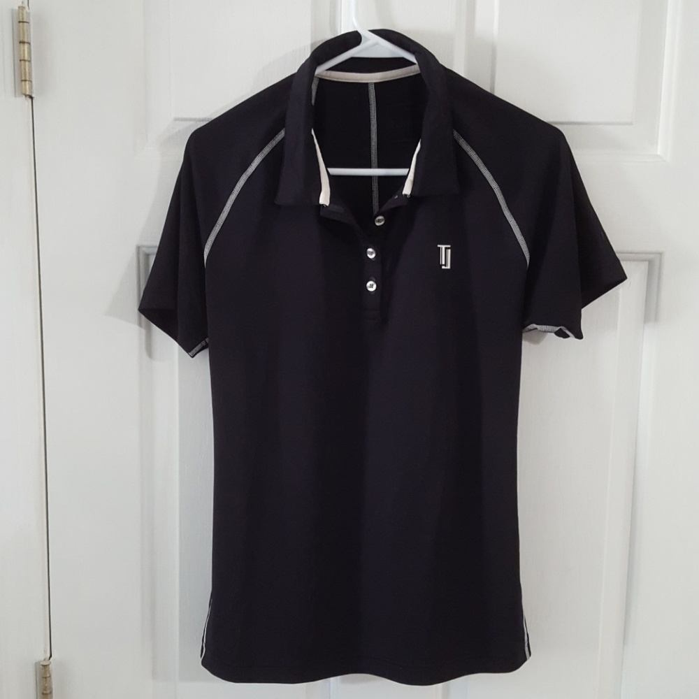 Taylor Jordan Short Sleeve Polo Black Large